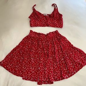 SOLD Princess Polly Skirt and Crop Top Set